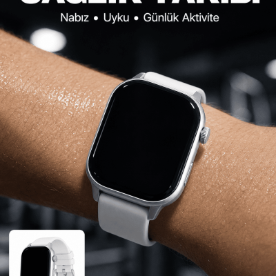 3 Kordonlu Akıllı Saat Bluetooth Arama ve Akıllı Bildirim Destekli
