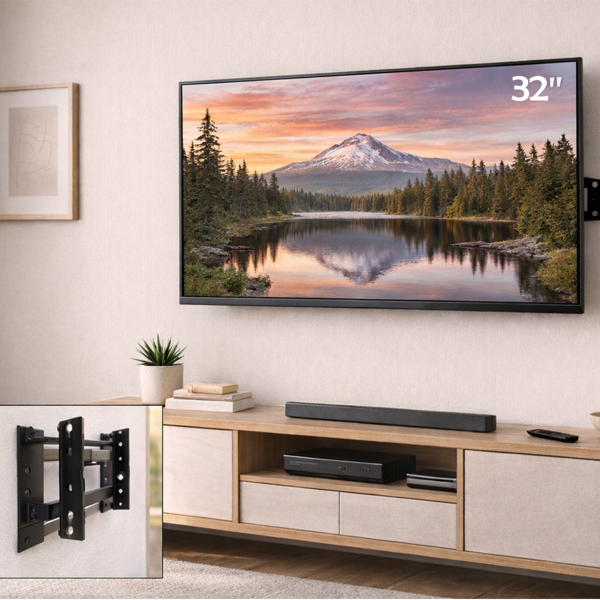 32-44" LCD/LED Sabit TV Askı Aparatı