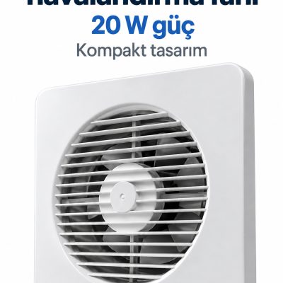 320 m³/h Hava Debili Dekoratif Havalandırma Aspiratörü