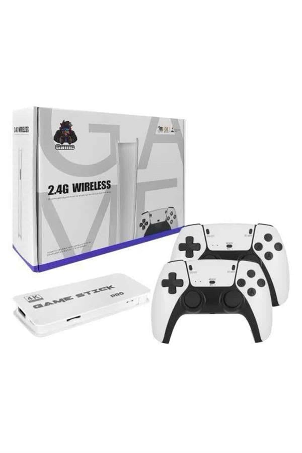 3D 4K 2000 Oyunlu Game Stick Oyun Konsolu Çift Konsol