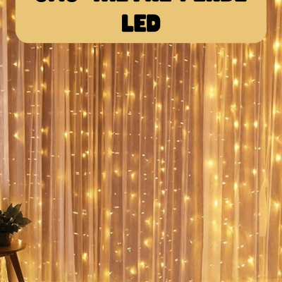 3x3 Metre Perde LED Işık Sıcak  Şelale Tasarım Dekoratif Aydınlatma