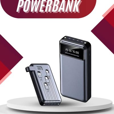4 Çıkışlı 20.000 Mah Powerbank Uzun Pil Ömürlü Taşınabilir