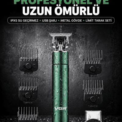 4 Limit Taraklı IPX5 Su Geçirmez Saç Kesme Makinesi