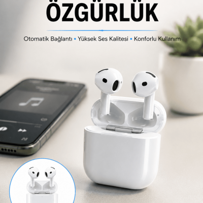 4.Nesil Bluetooth Kulaklık Yüksek Ses Kaliteli Dokunmatik Kontrol Özellikli Yeni Nesil
