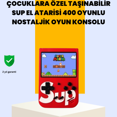 400 Oyunlu Taşınabilir Retro El Konsolu