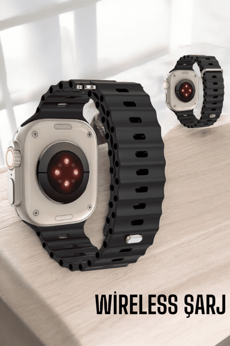 45 MM Gri Kasa Ultra Akıllı Saat Sesli Görüşme, Sağlık Takibi, Suya Dayanıklı