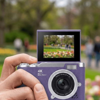 48 MP Dijital Fotoğraf Makinesi 4K Video Flip Ekranlı Kompakt