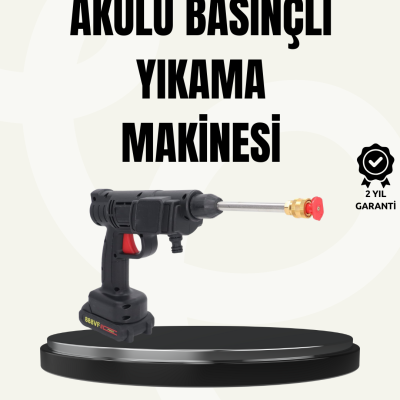 TEK BATARYALI 48V Şarjlı Basınçlı Yıkama Makinesi