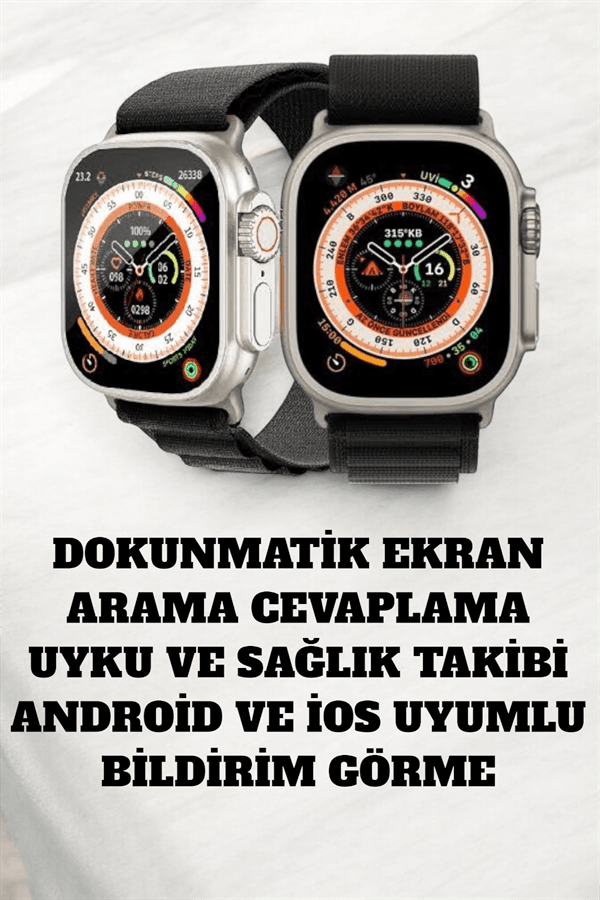 49MM Ekranlı, Kan Basıncı ve Adımsayar Özellikli Bluetooth Akıllı Saat