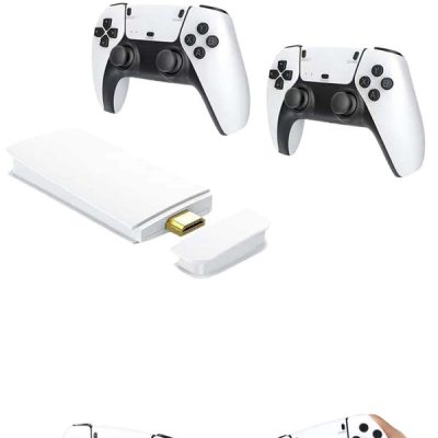 4K HD Görüntü Kaliteli Retro Game Stick 20000 Oyunlu Çift Kollu Beyaz Game Stick