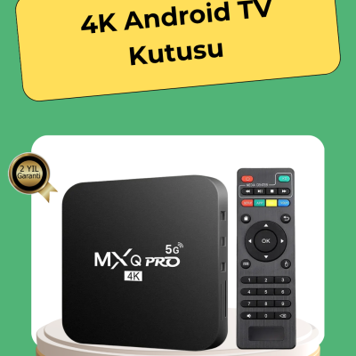 4K Ultra HD TV Box – 2GB RAM, 16GB Hafıza, Android Akıllı Medya Oynatıcı
