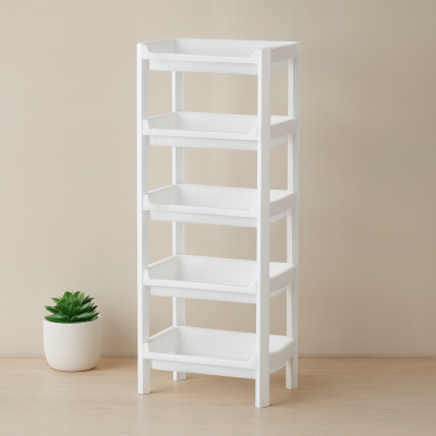 5 Katlı Geniş Sepet Raf Organizer (355x220x870 mm)