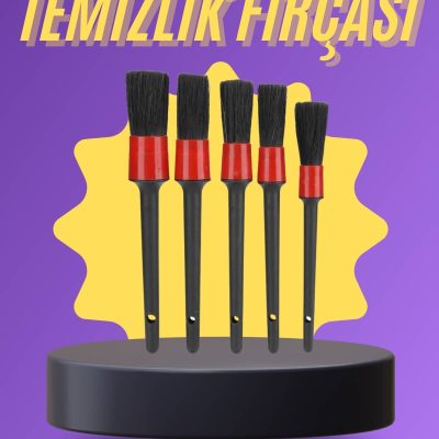 5 Parça Araç İçi Temizlik Fırçası Araç İçi-Dışı Temizleme Fırça Seti