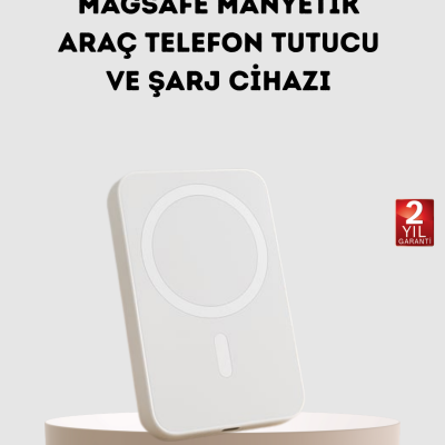 5000mAh Manyetik Powerbank – iPhone Serisi İçin Taşınabilir Kablosuz Şarj Cihazı