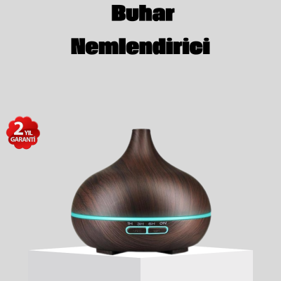 550 ml Büyük Su Hazneli Ultrasonik Nemlendirici ve Aromaterapi Difüzörü