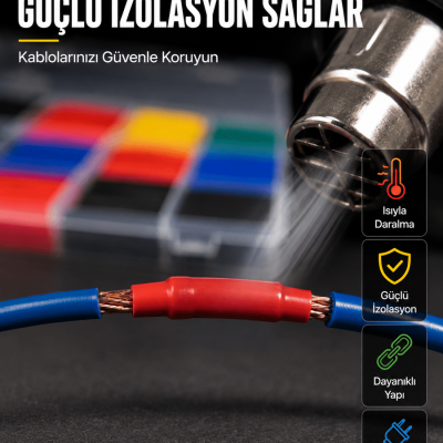 560 Makaron Seti Elektrik ve Elektronik Kablo İzolasyon Tamir Seti