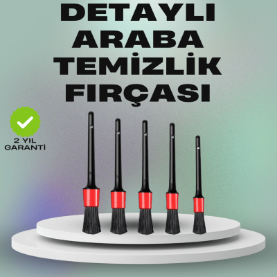 5'li Araç Temizlik Fırça Seti-Detaylı Temizlik İçin Çok Amaçlı Fırçalar
