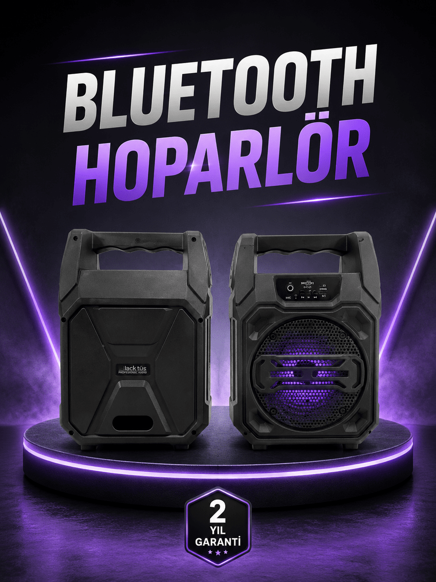 6.5 İnç Kablosuz Hoparlör Bluetooth Bağlantılı Yüksek Ses