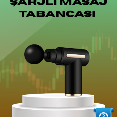 6 Kademeli Kas Masaj Tabancası 4 Başlıklı Güçlü Sessiz Sporcu Masaj Cihazı Şarjlı