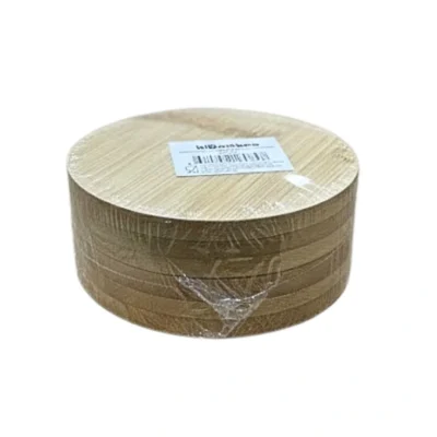6 Parça Bambu Yuvarlak Çay Tabağı