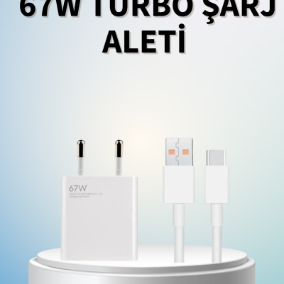 67 Watt Güçlü Şarj Aleti Samsung S23 Ultra S24 Uyumlu
