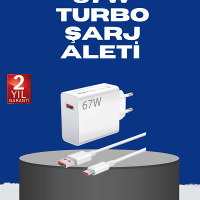67 Watt Turbo Charge Başlık Vivo Y20 Y35 Y55 Uyumlu