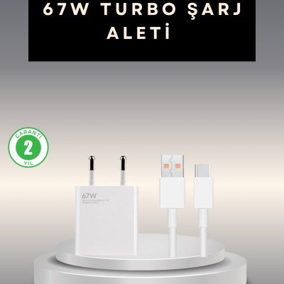 67 Watt Type C Şarj Adaptörü Poco X3 X4 X5 Pro Uyumlu