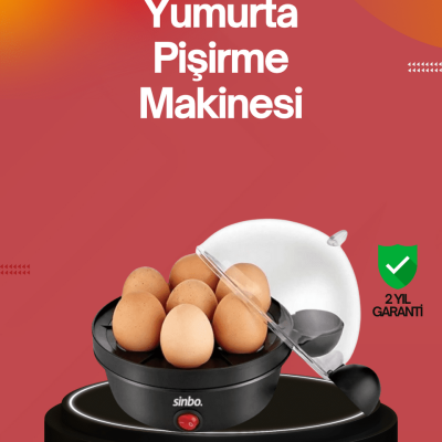 7 Yumurtalık Buharlı Yumurta Pişirme Cihazı Otomatik Kapanma Özellikli