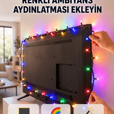 8 Modlu LED Işık Zinciri İç Mekan Dekoratif Aydınlatma Yeni Nesil