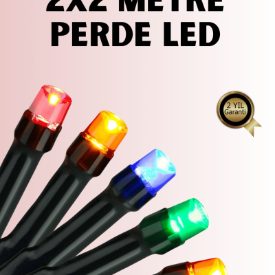 8 Modlu Zaman Ayarlı LED Perde Işık – Bahçe ve Balkon Dekorasyonu