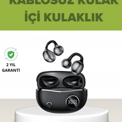 Açık Kulak Tasarımlı Bluetooth 5.4 Kablosuz Kulaklık – Uzun Pil Ömrü