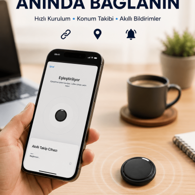 AirTag Akıllı Eşya Takip Cihazı İOS ve Android Uyumlu Uzun Pil Ömürlü