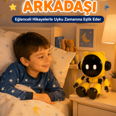 Akıllı Eğitici Çocuk Robotu 40 Dil Destekli Yapay Zeka Wi-Fi Uygulama ve Sesli Sohbet