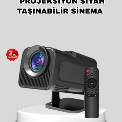 Akıllı Projeksiyon Cihazı HDMI USB Bağlantılı Taşınabilir Enerji Tasarruflu