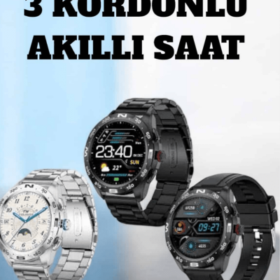 Akıllı Saat Arama Cevaplayan Titreşim Özelliğiyle Bildirim Görebilen