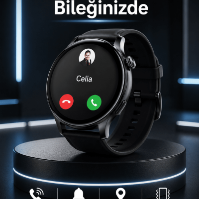 Akıllı Saat Bildirim Görme Amoled Ekran GPS Uyumlu Sesli Görüşme