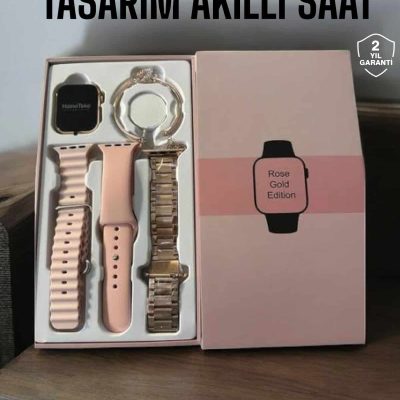 Akıllı Saat Bileklik Hediyeli Uzun Pil Ömrü GPS Takibi
