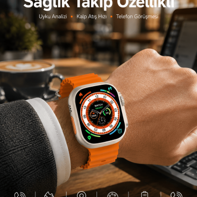 Akıllı Saat Bluetooth Bağlantılı Uyku ve Sağlık Takibi