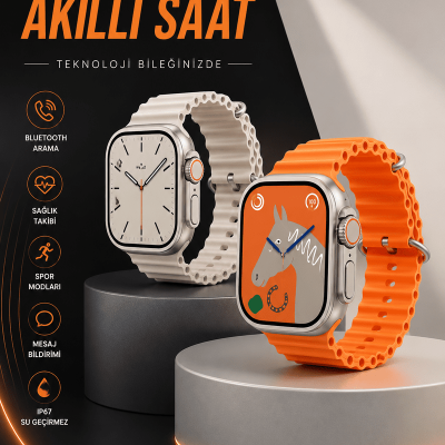 Akıllı Saat Bluetooth Bağlantılı Uyku ve Sağlık Takibi