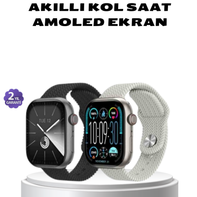 Akıllı Saat Kablosuz Şarjlı Bluetooth 5.2 Arama Bildirim Sesli Asistan 420 mAh