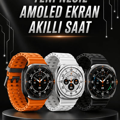 Akıllı Saat Müzik Dinleme Nabız Ölçer NFC ve GPS Uyumlu Sesli Asistan