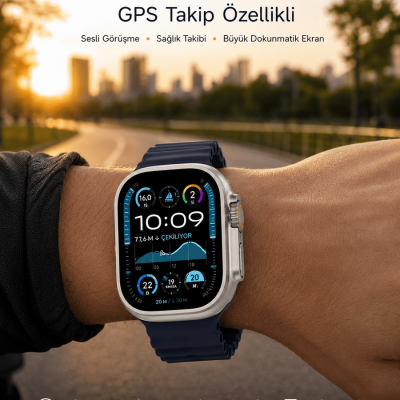 Akıllı Saat Nabız Ölçer Uyku Takibi Adımsayar Alarm ve Hatırlatıcı Çağrı Cevaplama Yeni Nesil
