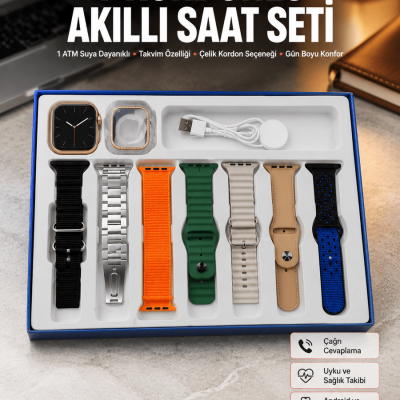 Akıllı Saat Unisex Akıllı Saat Çoklu Kordon Seçeneği Çelik Kordon Plastik Kordon Yeni Nesil