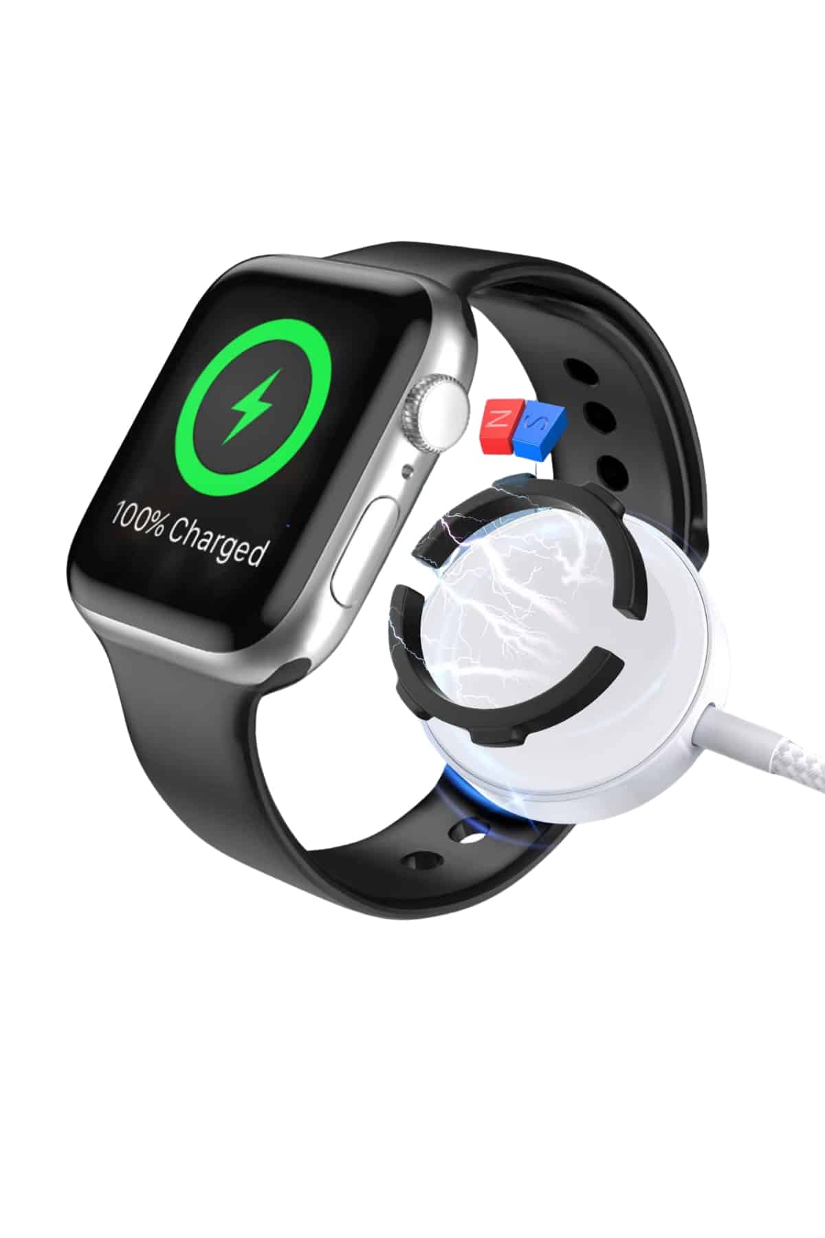 Akıllı Saat Wireless Şarj Yüksek Çözünürlüklü Müzik Dinleme Sesli Cevaplama