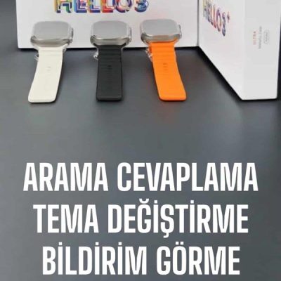 Akıllı Saat Yeni Nesil Sesli Asistan Uyku ve Sağlık Takibi Adımsayar