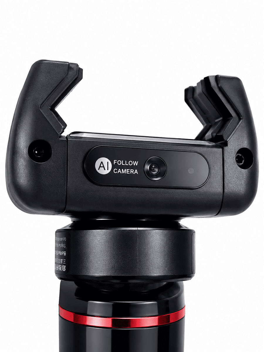 AI Yüz Takip Özellikli Gimbal Selfie Stick 360° Dönebilen Telefon Tutucu Uzayabilir Bluetooth Kumandalı