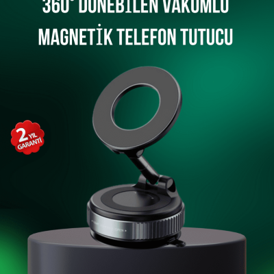 Alüminyum Gövdeli Manyetik Araç İçi Telefon Tutucu