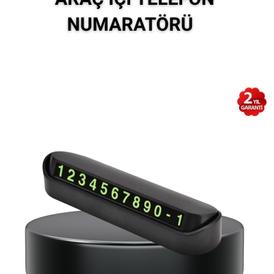 Alüminyum Kasa Gri Çevirmeli Araç İçi Telefon Numaratörü