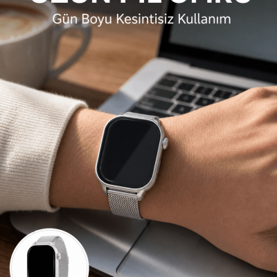 AMOLED Ekranlı Bluetooth Aramalı 3 Kordonlu Akıllı Saat