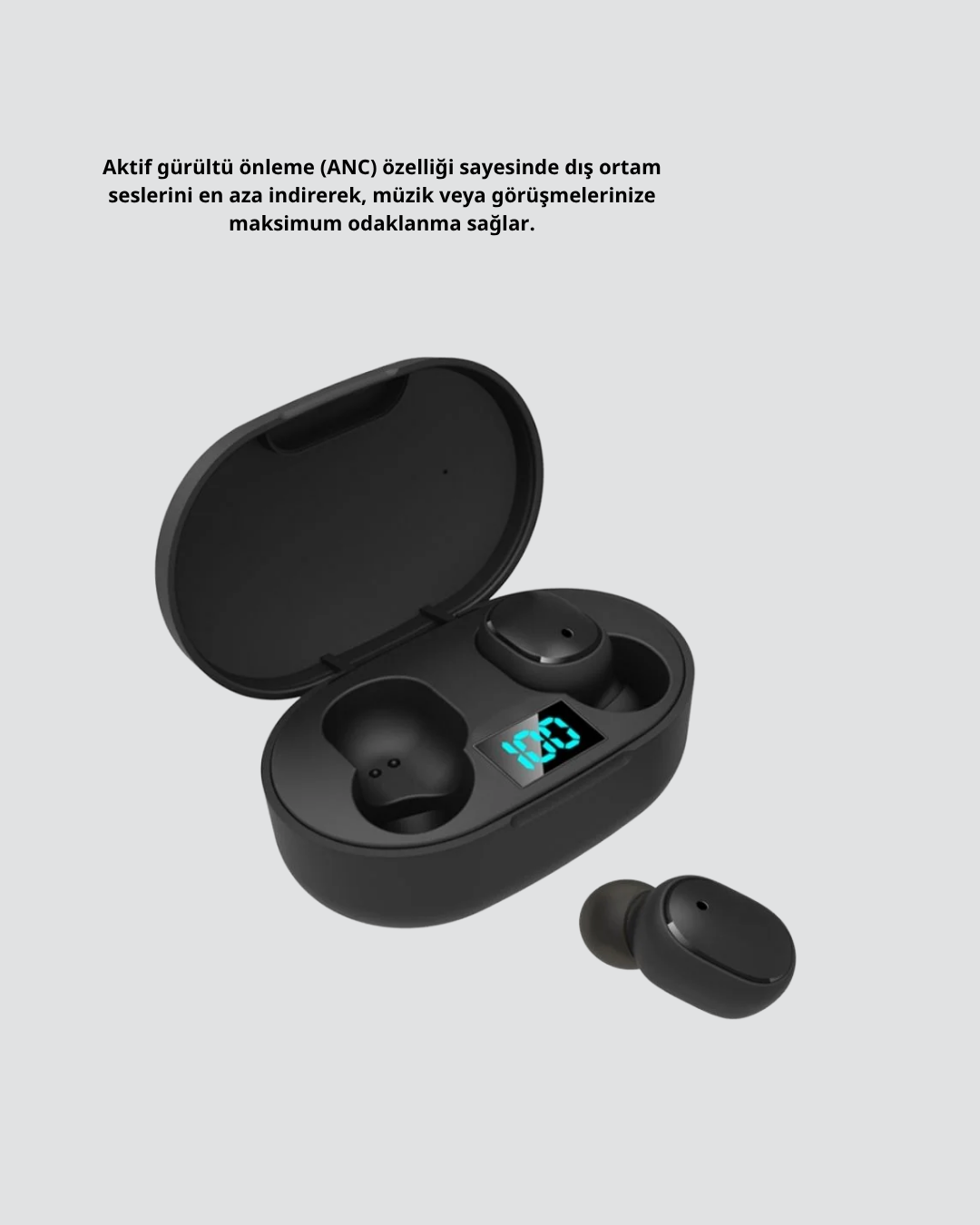 Bluetooth Kulaklık – Gürültü Önleyici, Mikrofonlu, Uzun Pil Ömürlü Kablosuz Kulaklık